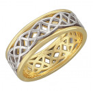 Обручальное кольцо из комбинированного золота 585 пробы
