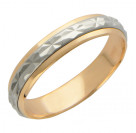 Обручальное кольцо из комбинированного золота 585 пробы