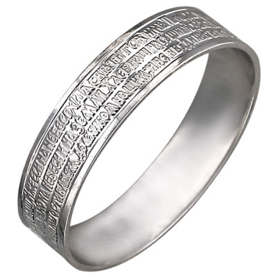 Религиозное кольцо из серебра 925 пробы фото