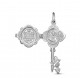 Подвеска "Небесный ключик матушки Алипии" из серебра 925 пробы