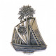 Подвеска "Корабль православия" на шнурке из серебра 925 пробы