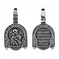 Подвеска "Владимирская Божия Матерь" из серебра 925 пробы с чернением фото