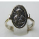 Кольцо "Святой Николай Чудотворец" из оксидированного серебра 925 пробы