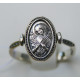 Кольцо "Образ Семистрельной иконы Божьей Матери" из оксидированного серебра 925 пробы
