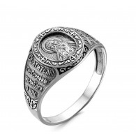 Перстень "Серафим Саровский" из серебра 925 пробы фото