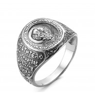 Перстень "Николай Чудотворец" из серебра 925 пробы фото