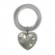 Погремушка "Сердце" из серебра 925 пробы в подарочном футляре