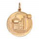 Подвеска с мусульманской символикой из красного золота 585 пробы
