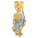 Образок "Св. Александр Невский" с бриллиантами и эмалью из серебра 925 пробы с позолотой и чернением