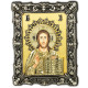 Икона Господь Вседержитель, дерево, серебро 925 пробы, 17,5х12,5 см