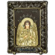 Икона Ангел-Хранитель, дерево, серебро 925 пробы, 16,0х12,0 см