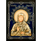 Икона Матрона Московская, дерево, серебро 925 пробы, 14,0х10,0 см