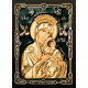 Икона Божьей Матери Неустанная помощь (Страстная), дерево, серебро 925 пробы, 14,0х10,0 см