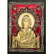 Икона Покров Пресвятой Богородицы, дерево, серебро 925 пробы, 14,0х10,0 см