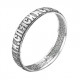 Классическое кольцо с молитвой "Господи, Спаси и Сохрани" из серебра 925 пробы