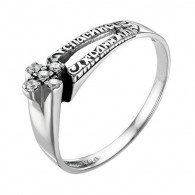 Охранное кольцо с молитвой "Господи, спаси и сохрани" из серебра 925 пробы фото