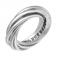 Кольцо "Семья" из серебра 925 пробы фото