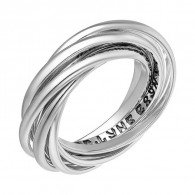 Кольцо "Семья" из серебра 925 пробы фото