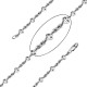 Литая цепь с узором из серебра 925 пробы, ширина 6,5 мм