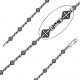 Литая цепь из серебра 925 пробы, ширина 5 мм