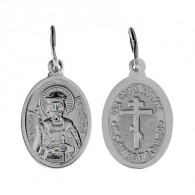 Именная подвеска "Святой мученик Юрий" из серебра 925 пробы фото