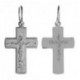 Крест с молитвой "Спаси и сохрани" из серебра 925 пробы с родированием