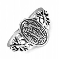 Кольцо "Ангел Хранитель" из серебра 925 пробы фото
