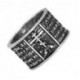 Охранное кольцо "Отче наш" из серебра 925 пробы с чернением