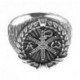 Кольцо "Хризма" из серебра 925 пробы с чернением