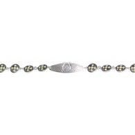 Православный браслет с фианитами из серебра 925 пробы фото