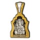 Икона Божией Матери Достойно есть. Образок из серебра 925 пробы с позолотой