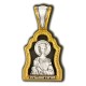 Великомученица Екатерина. Образок из серебра 925 пробы с позолотой