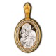Икона Божией Матери Взыскание погибших. Образок из серебра 925 пробы с позолотой