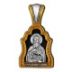 Преподобный Антоний Печерский. Образок из серебра 925 пробы с позолотой