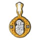 Икона Божией Матери Споручница грешных. Образок из серебра 925 пробы с позолотой