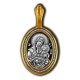 Муромская икона Божией Матери. Образок из серебра 925 пробы с позолотой