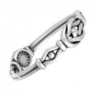 Кольцо "Узелок любви" из серебра 925 пробы с чернением