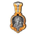 Табынская икона Божией Матери. Образок из серебра 925 пробы с позолотой
