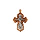 Крест деревянный ручной работы из серебра 925 пробы