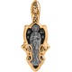 Валаамская икона Божией Матери. Образок из серебра 925 пробы с позолотой