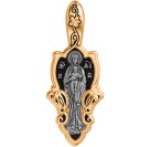 Валаамская икона Божией Матери. Образок из серебра 925 пробы с позолотой