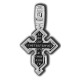 Восьмиконечный крест. Молитва Да воскреснет Бог. Православный крест из серебра 925 пробы с родированием