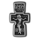 Распятие Христово. Архангел Михаил. Православный крест из серебра 925 пробы с родированием