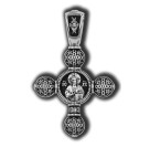 Господь Вседержитель. Икона Божией Матери Умиление Серафимо Дивеевское. Православный крест из серебра 925 пробы с родированием