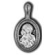 Феодоровская икона Божией Матери. Образок из серебра 925 пробы с родированием