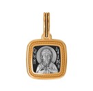 Святой Апостол Андрей Первозванный. Образок из серебра 925 пробы с позолотой