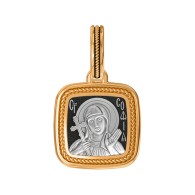 Святая мученица София Римская. Образок из серебра 925 пробы с позолотой фото