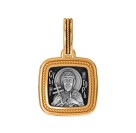 Святой благоверный князь Игорь Черниговский. Образок из серебра 925 пробы с позолотой