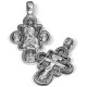Нательный крест "Почаевская Божья Матерь" из серебра 925 пробы