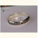 Православное кольцо «Спаси и сохрани» из серебра 925 пробы с чернением